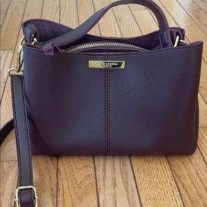 Katie Loxton, London, Burgundy Faux Leather Crossbody Bag